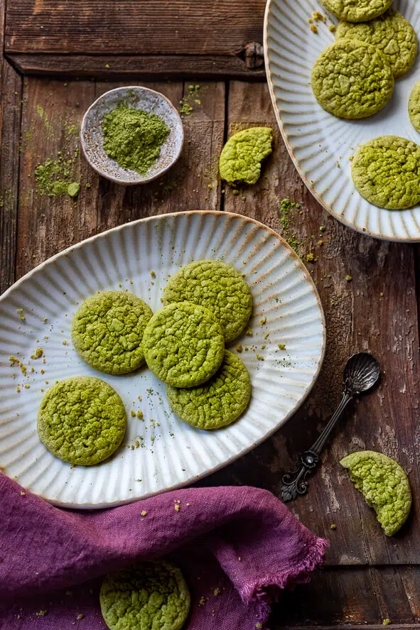 matcha cookies al cioccolato bianco