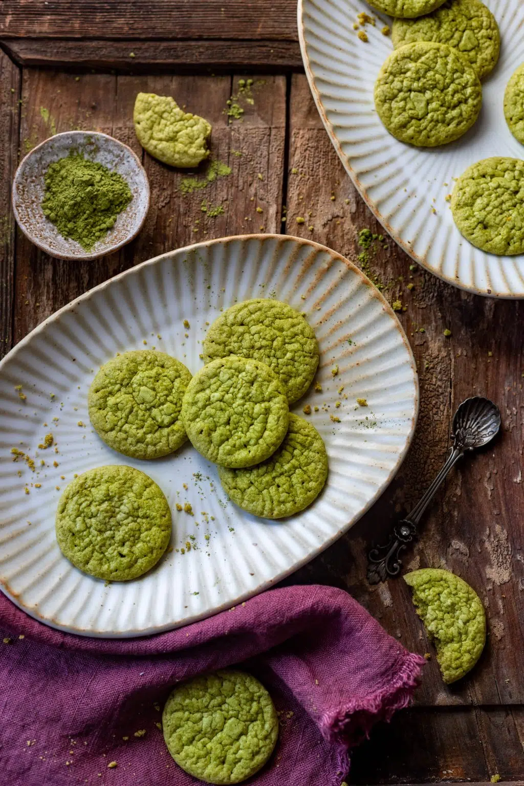 matcha cookies al cioccolato bianco