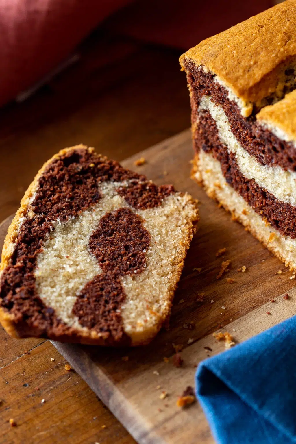 marble cake al cacao e nocciole