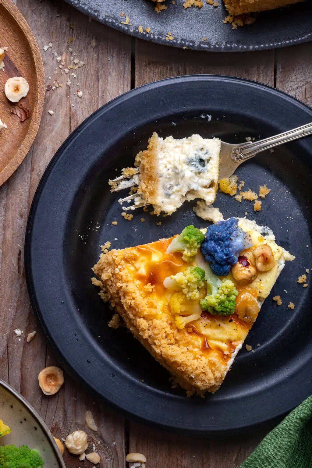 cheesecake salata al gorgonzola e cavolfiore