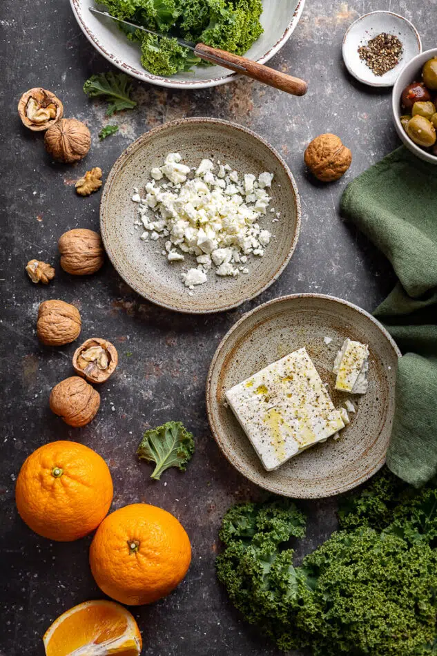 piadina con kale e feta