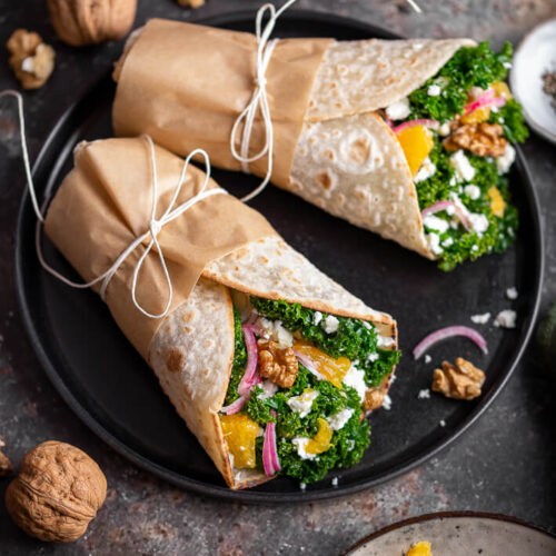 piadina con kale e feta