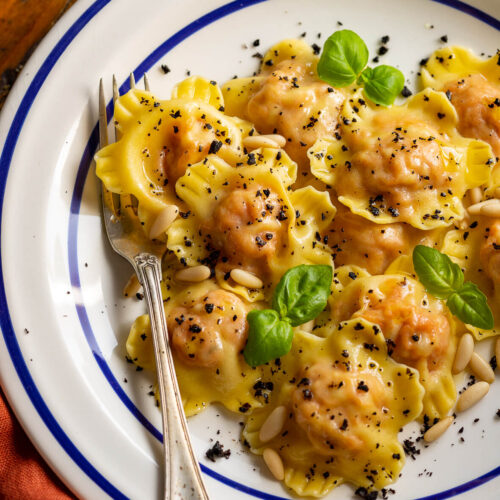 Ravioli ripieni di pappa al pomodoro